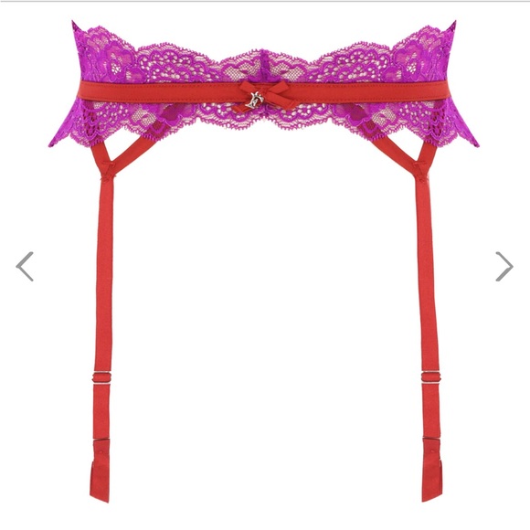 Fleur Du Mal Naomi Garter Belt in Vixen NWT size 2 small - Picture 3 of 7